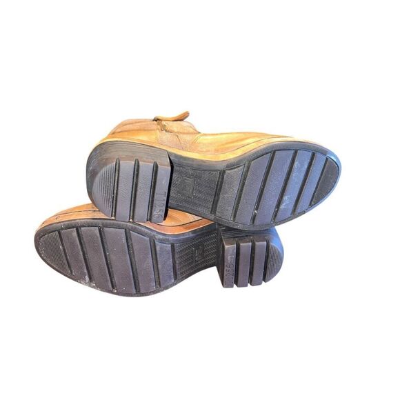 CAT caterpillar woman’s 8 heeled caramel brown leather suede tall boots - Picture 6 of 8